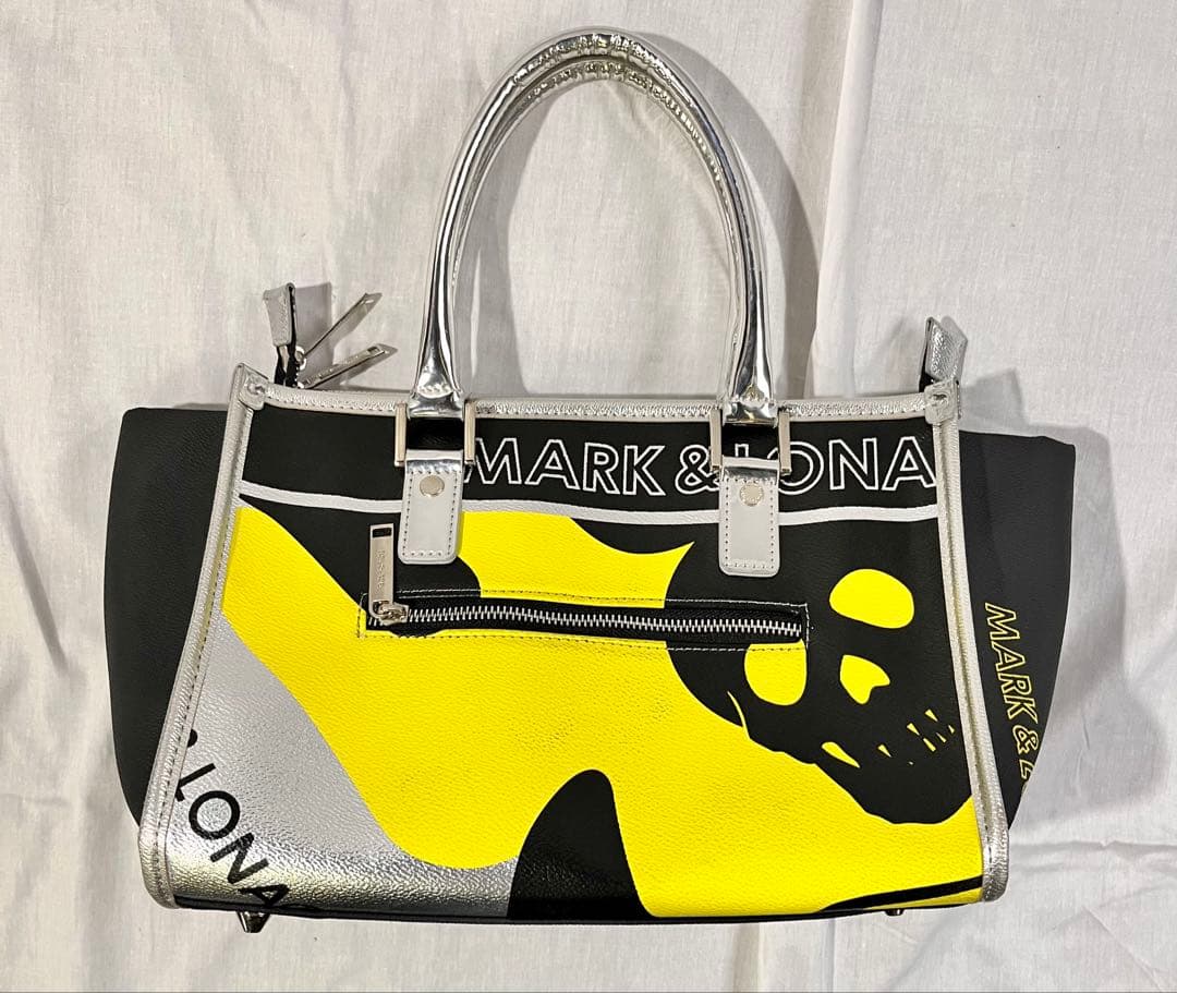 ① MARK&LONA マークアンドロナ ハンドバッグ スカルデザイン