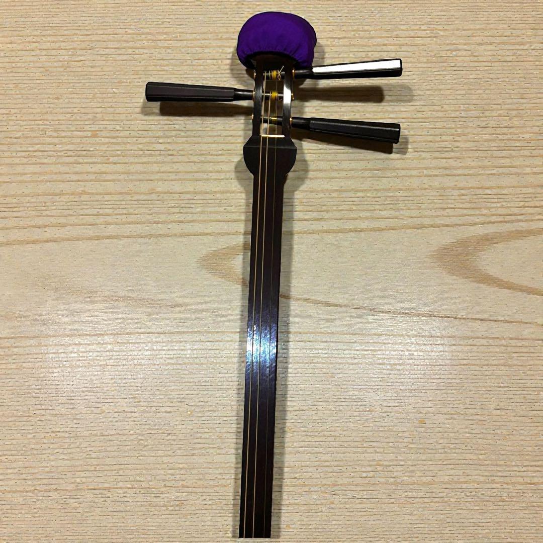高級撥付き❣️重厚感✨ハードケース付き❣️長唄三味線 中棹 紅木 三味線 弦楽器