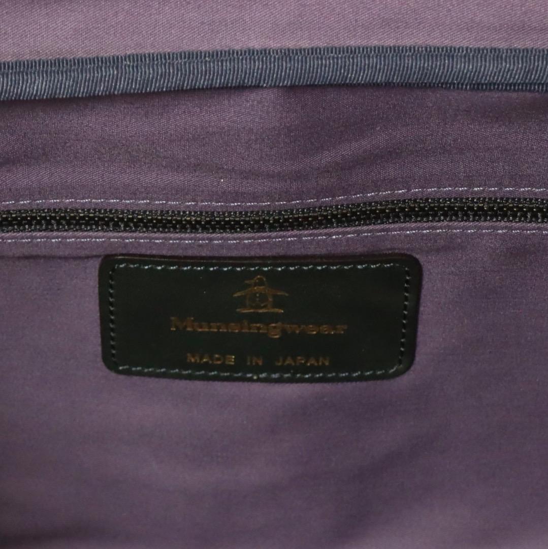 定価64,900円 マンシングウェア GOLF 持ち手牛革 日本製 トートバッグ