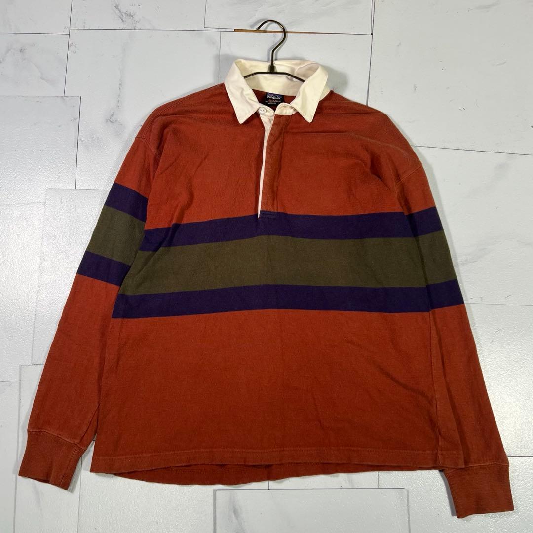 90s Patagonia パタゴニア ラガーシャツ ラグビーシャツ USA製