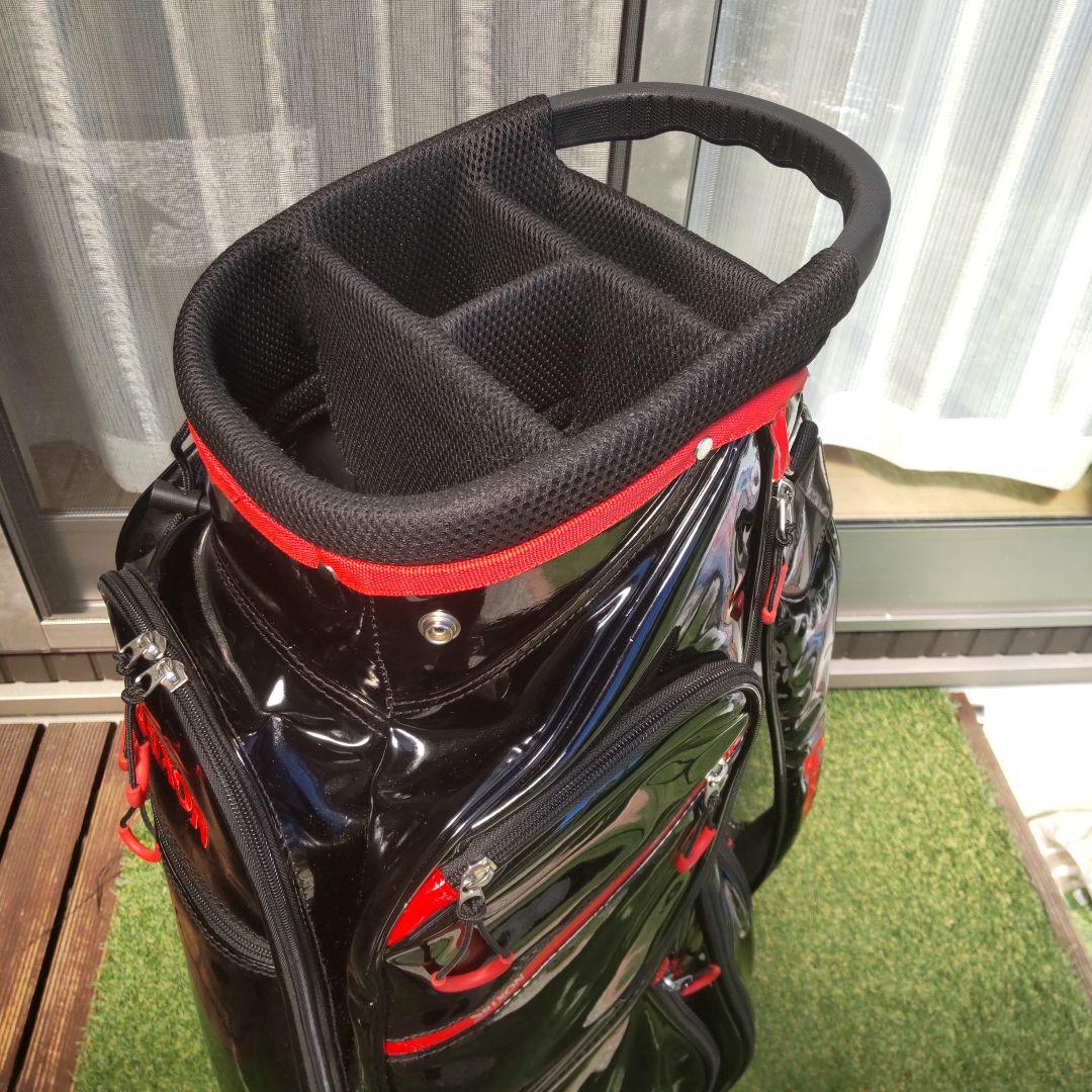 スリクソンキャディバッグ ブラック/レッド