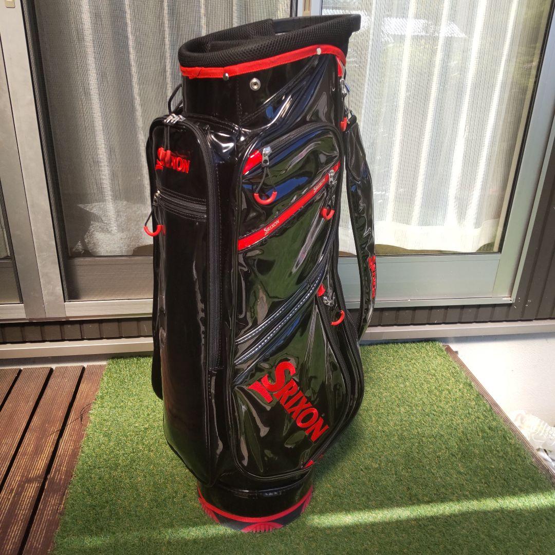 スリクソンキャディバッグ ブラック/レッド