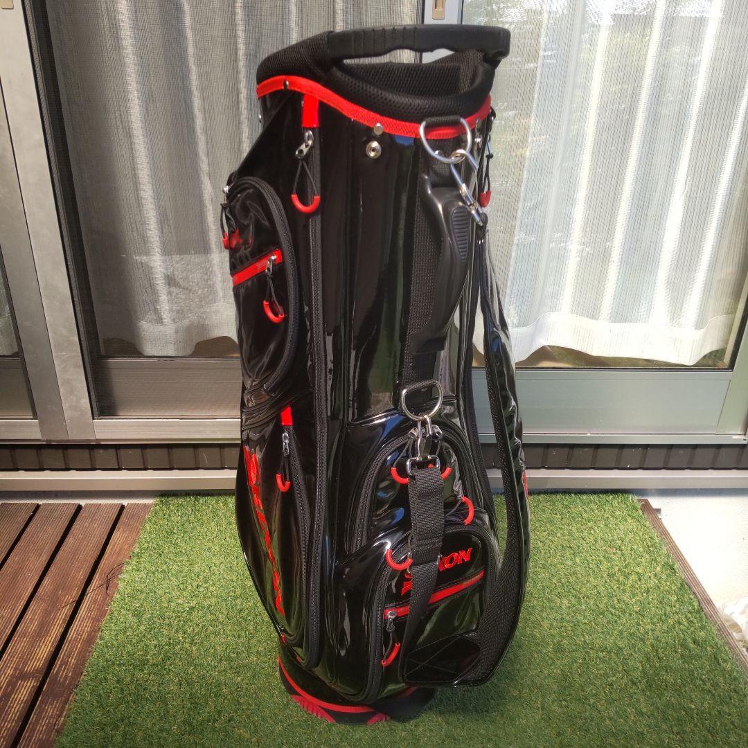 スリクソンキャディバッグ ブラック/レッド