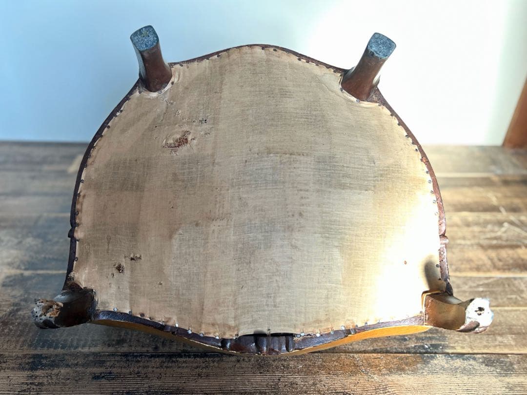 アンティーク アームチェア フランス様式 19世紀末｜修復前 低座