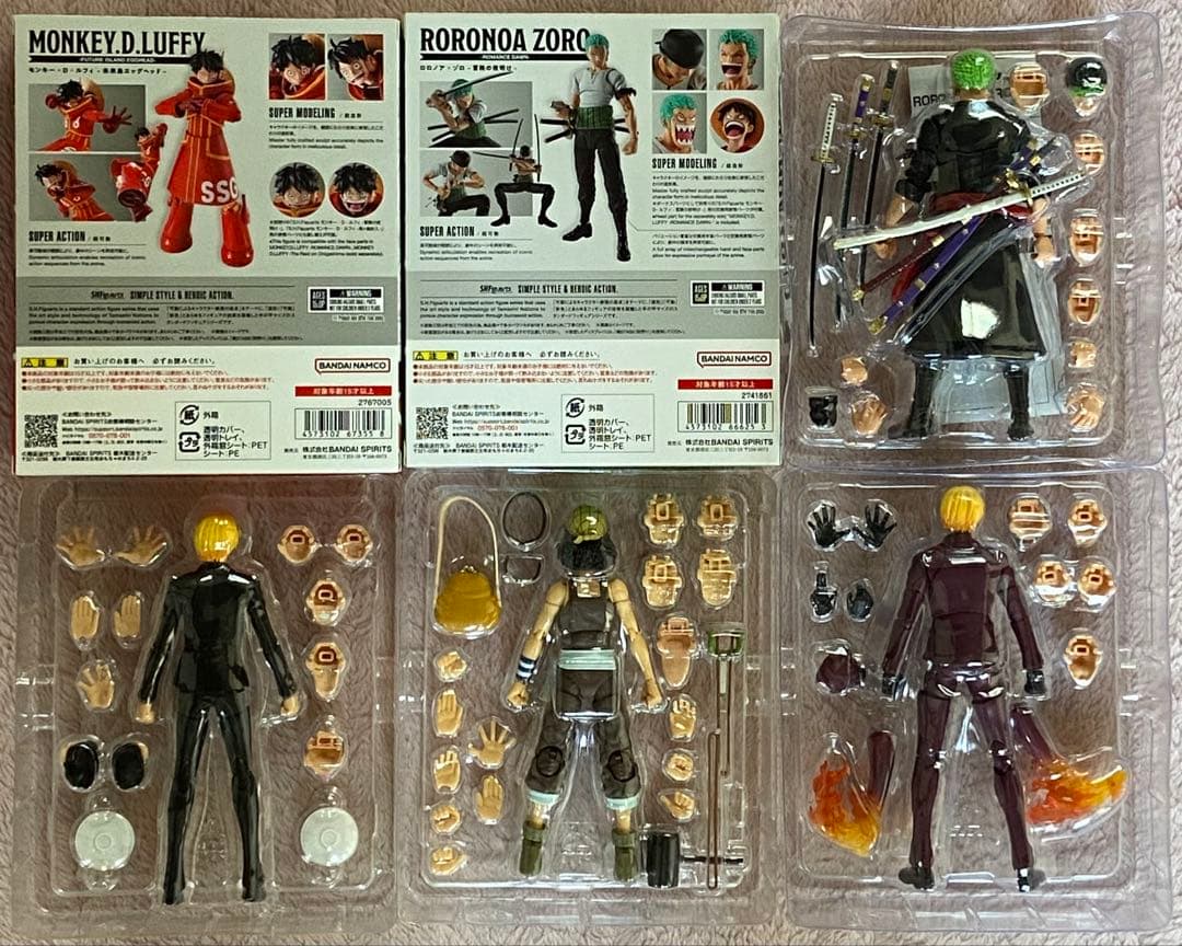 バンダイ S.H.Figuarts ONEPIECE ワンピース まとめ 計6点