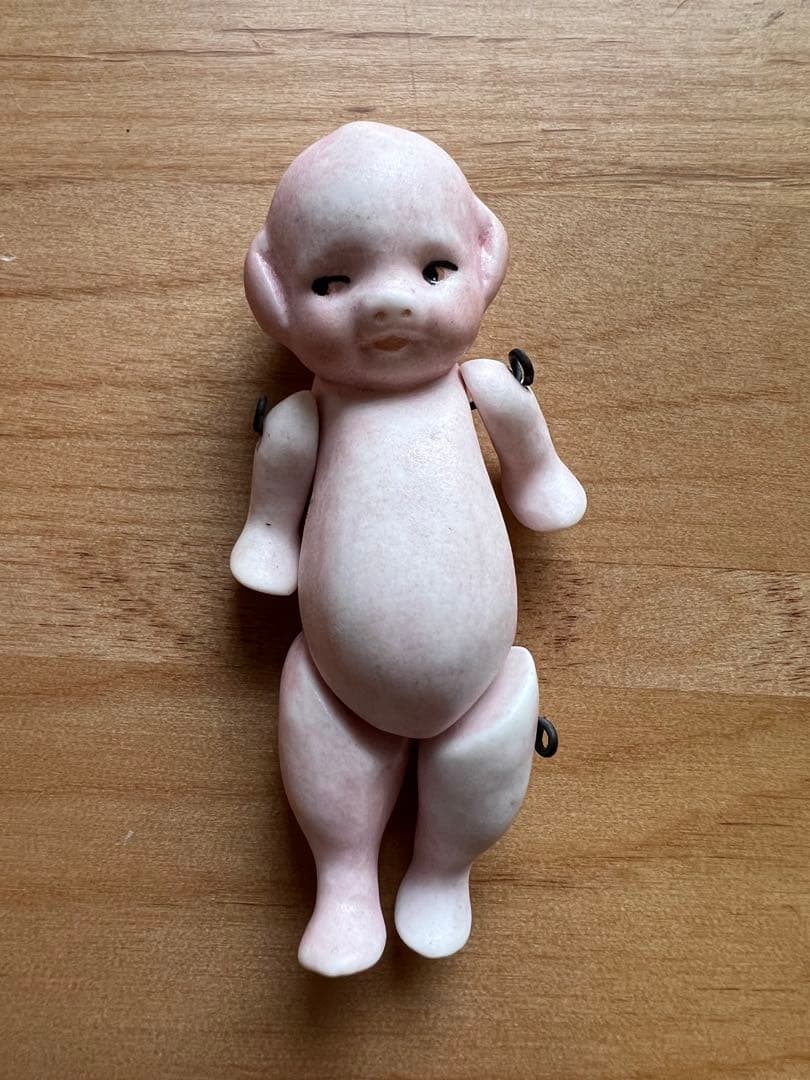 【アンティーク】ドイツ製 オールビスク 子豚ちゃんペア