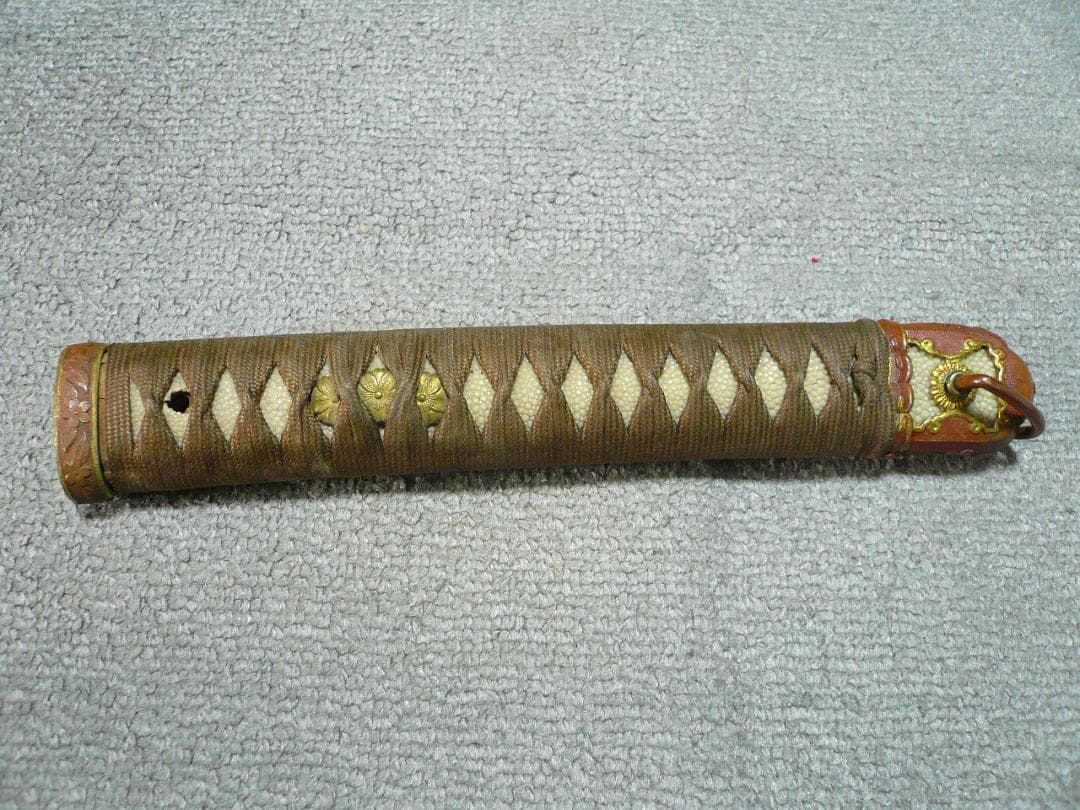 軍刀 柄 旧日本軍 刀装具 時代物 日本刀 士官 鮫皮 将校 儀礼刀 指揮刀