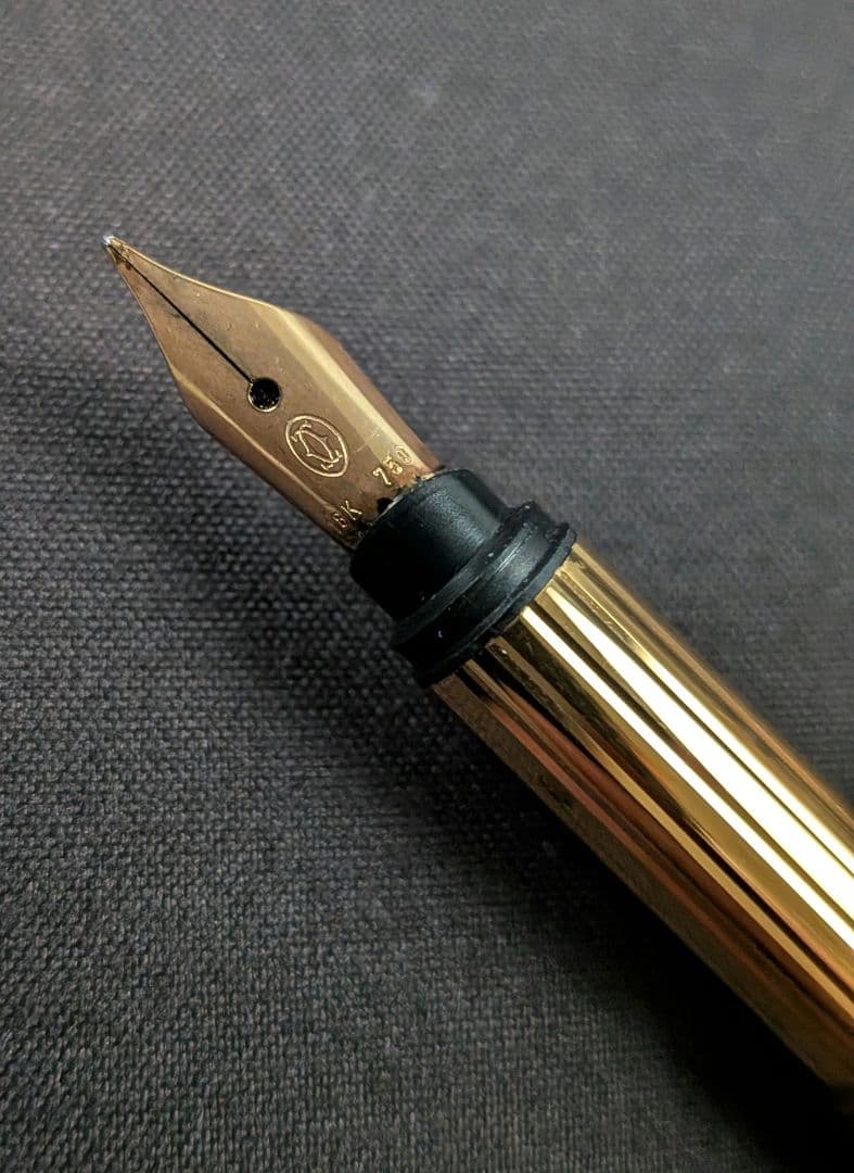 カルティエ　トリニティ　万年筆　ペン先K18