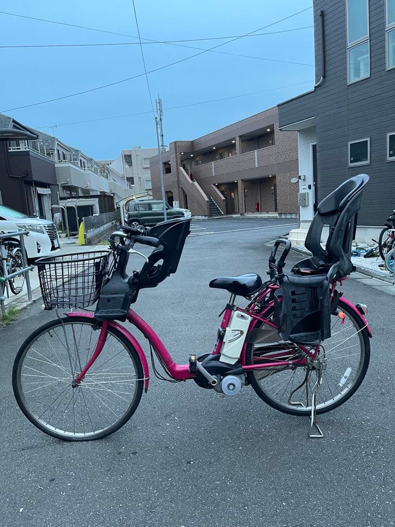 【Panasonic】電動自転車/26型/3変速/LED/付属品完備※動作確認済