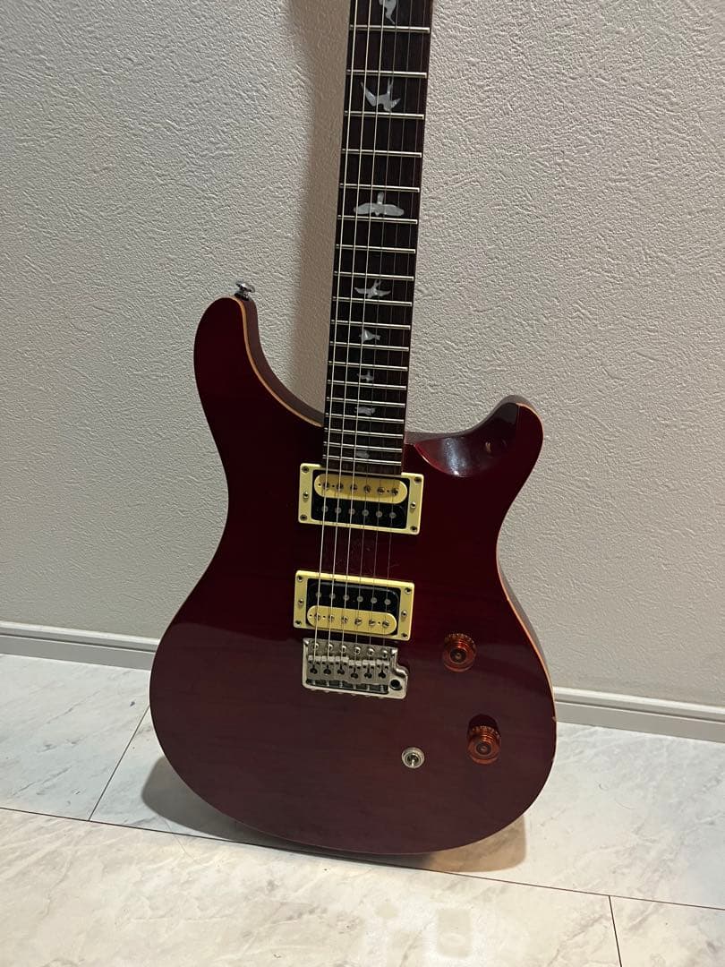 PRS SE エレキギター ワインレッド ギターケース付き