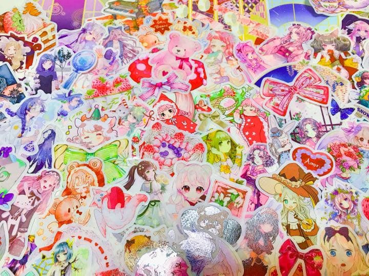 可愛いい❤️❤️人物マステフレークシール( ⸝⸝•ᴗ•⸝⸝ )162