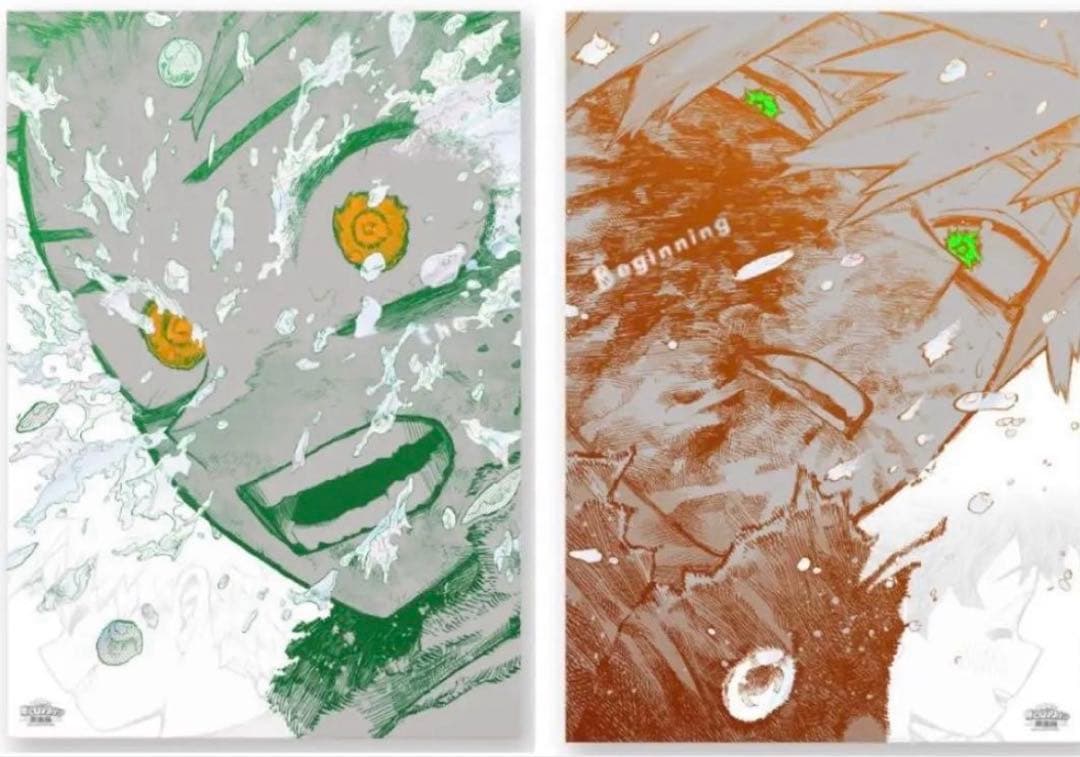 ヒロアカ　原画展　A4アートポスター　入場特典(爆豪)付き