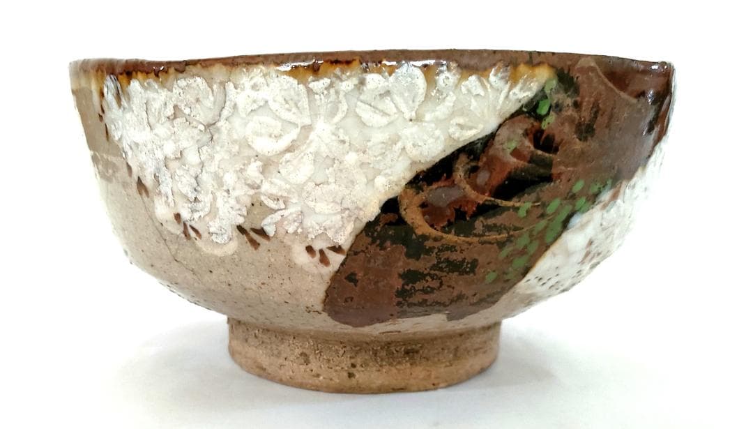 陶器 楓色絵図 五角形鉢 Ab-181