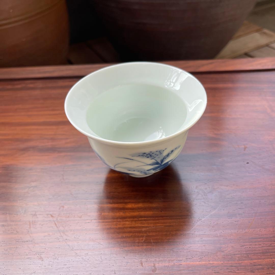 古伊万里　鍋島蕎麦猪口　向付　染付