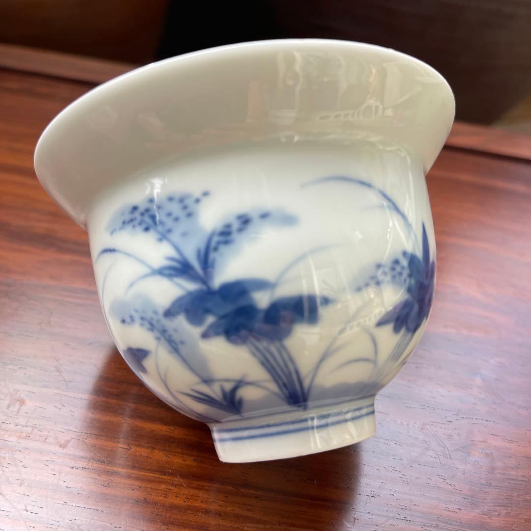 古伊万里　鍋島蕎麦猪口　向付　染付