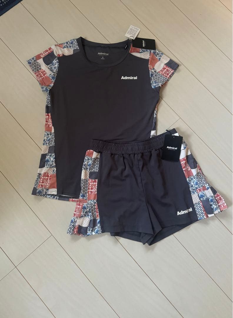 Admiral テニスウェア Tシャツ ショートパンツセット セットアップ M