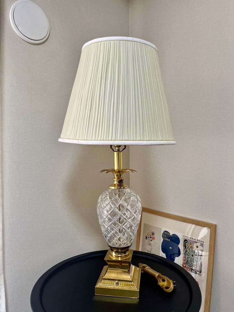 米軍放出未使用品 パイナップルランプ ガラステーブルランプ ヴィンテージ 激レア