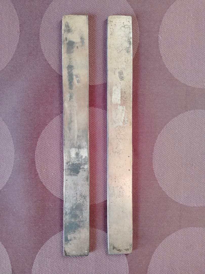 旧蔵した物中国骨董貴重希少 【中国清の時代手造り龍鳳細工彫刻純銀文鎮２点セット】