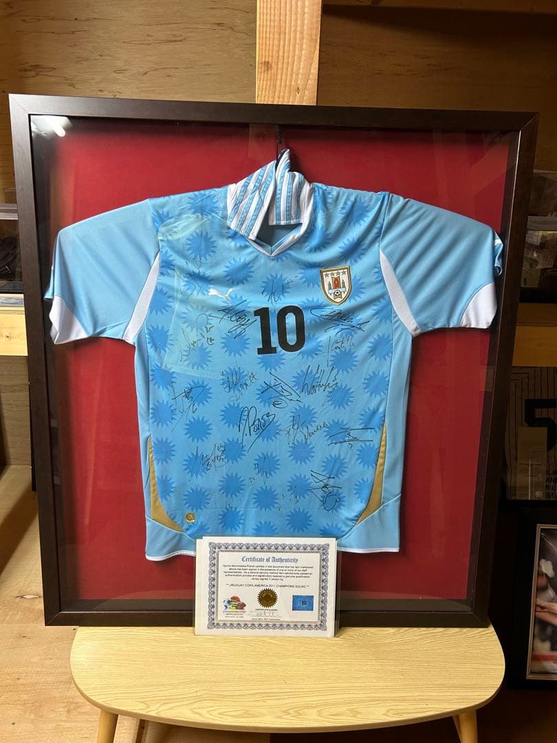 ウルグアイ代表　フォルラン　2011 コパアメリカ ユニフォーム実使用サイン入り