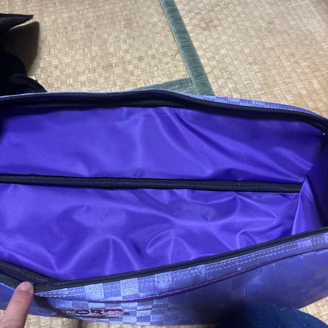 STORM ボウリング用バッグ 紫 チェック柄