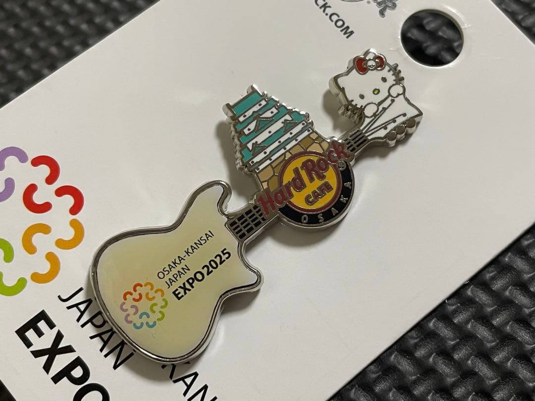 EXPO 2025 ピンバッジ　大阪・関西万博　ハードロックカフェ　招致　キティ
