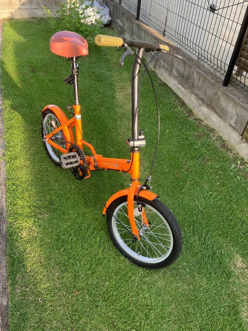 仙台市☆引き渡し限定☆美品☆AIJYU 折りたたみ自転車16インチ着脱可能カゴ