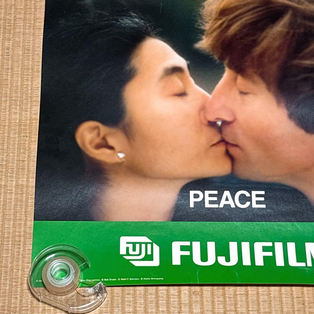 超希少　ジョンレノン＆オノヨーコ　FUJIFILM　富士フィルム 非売品ポスター