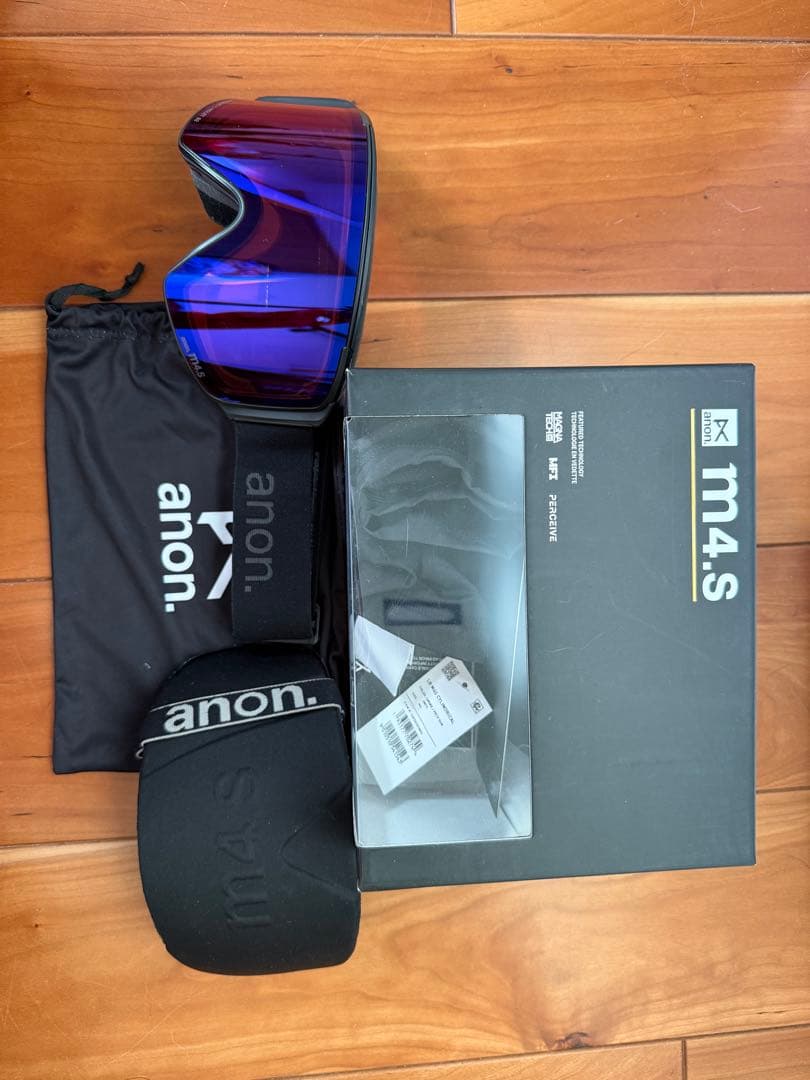 2024/2025 anon m4.s ゴーグル 黒+ ボーナスレンズ