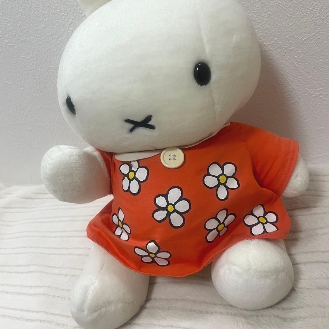 平成初期　ミッフィー　セキグチ　レトロ　ぬいぐるみ　miffy 激レア　花柄