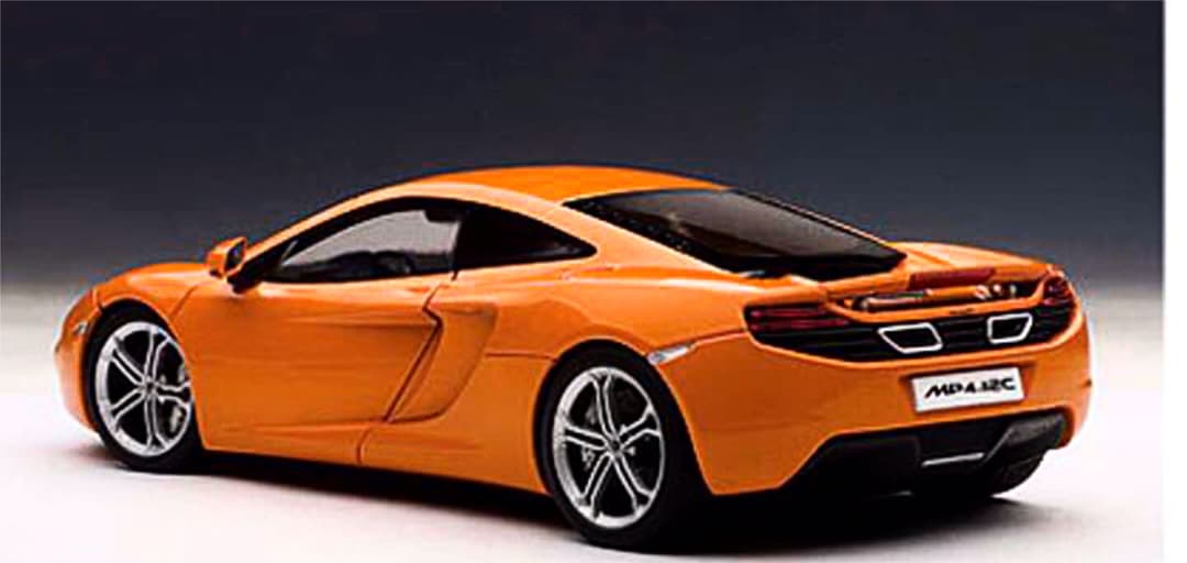 オートアート 1/18 ミニカー マクラーレン MP4-12C オレンジ