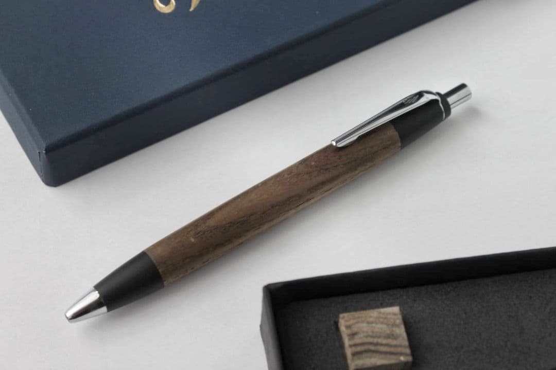 野原工芸新型銀金具神代タモスタンダードボールペン