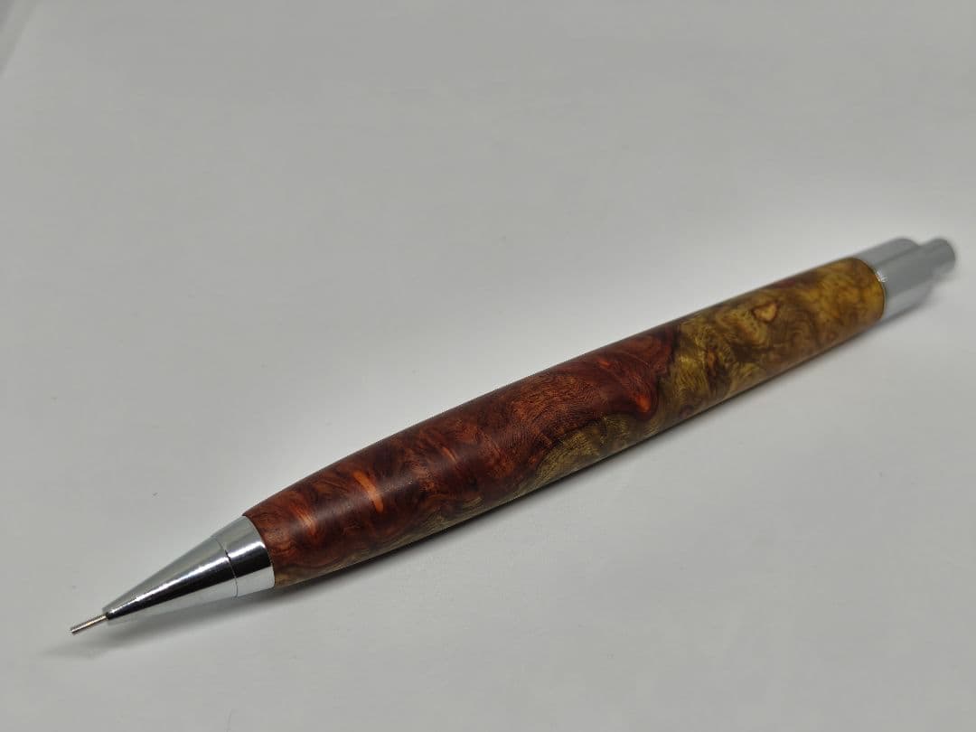 クラフトエー　MP202　本カリン瘤紅白 シャープペンシル