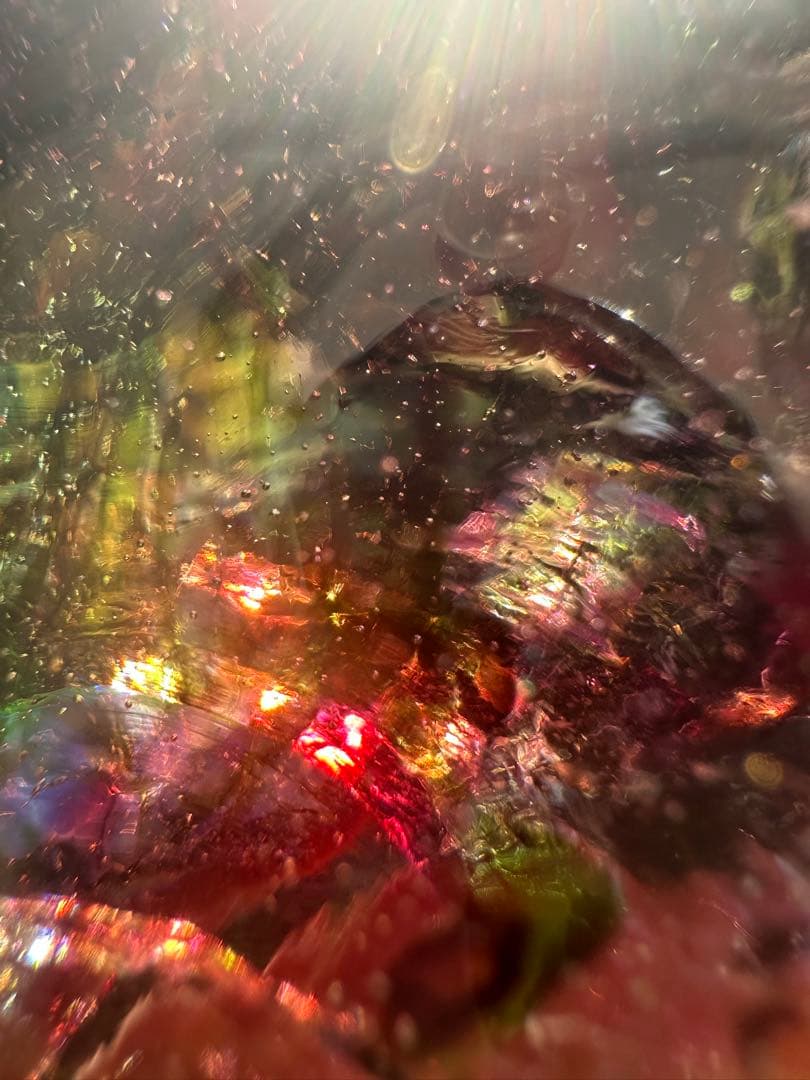 1点物レインボーアンダラクリスタル西ジャワ島マルチカラー高次元ヒーリング瞑想覚醒