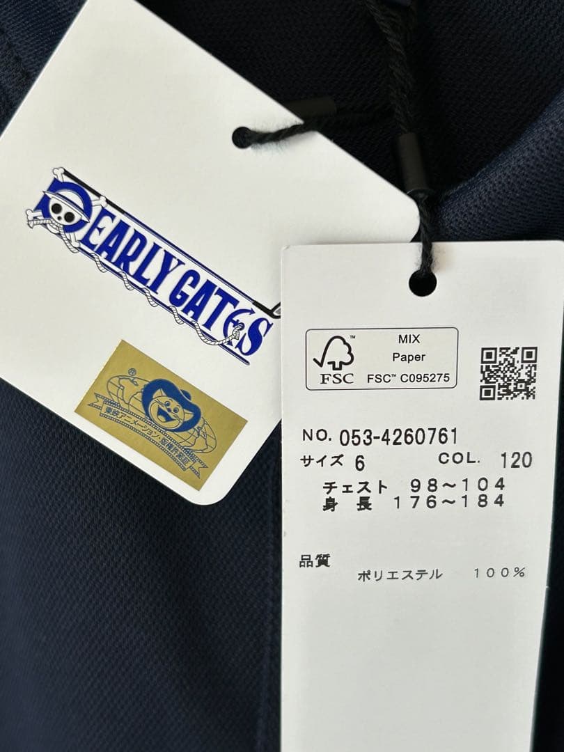 PEARLY GATES × 『ONE PIECE』コラボ　ゴルフ　ポロシャツ