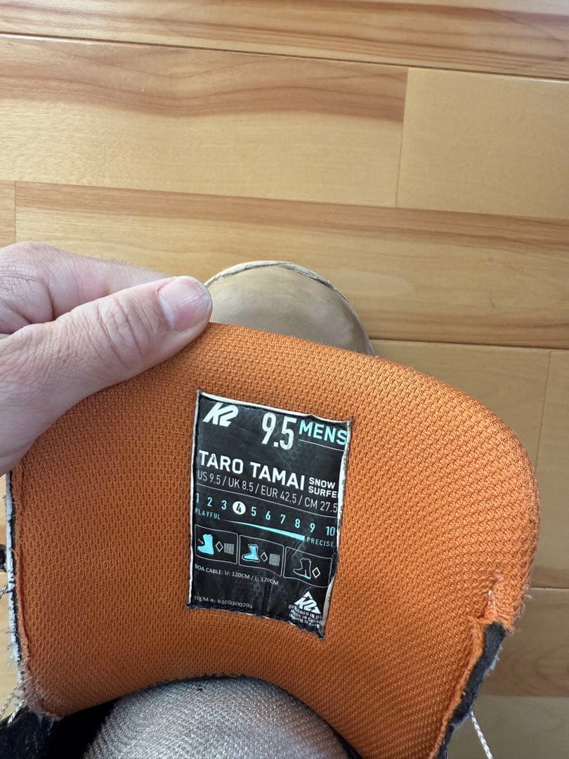 K2 Taro Tamai スノーボードブーツ 9.5 27.5cm