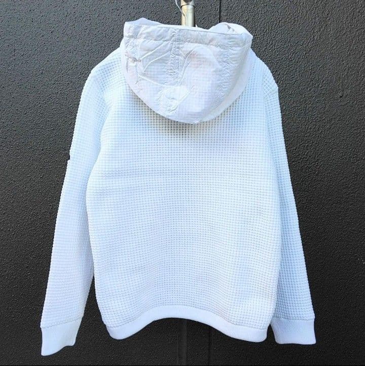 LUXE/R GOLF ダウンフェザーワッフル切替えパーカー45763WHXL②