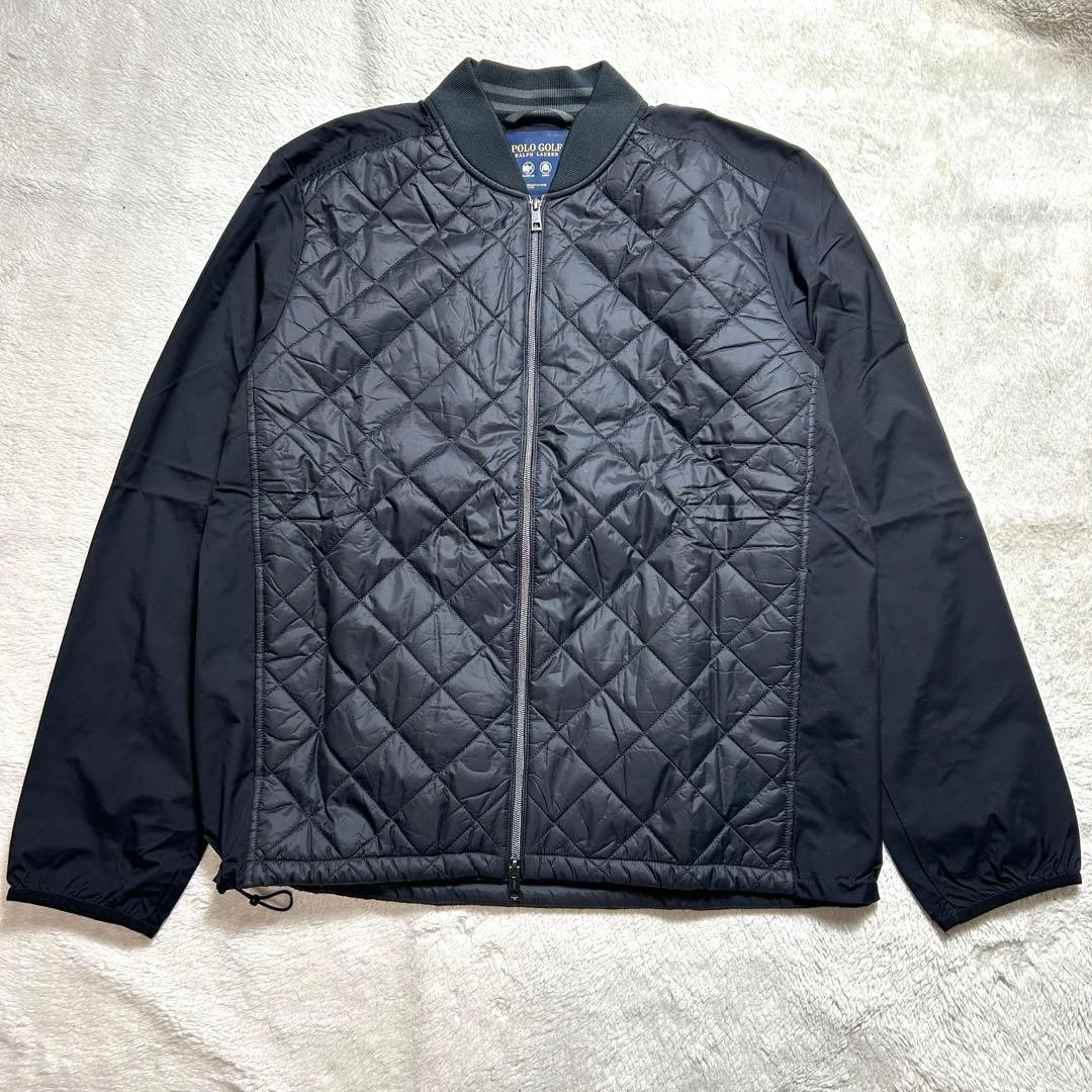 POLO GOLF ブラック　キルティングジャケット　ナイロン　L