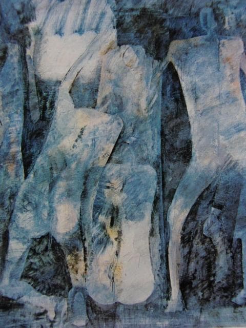 佐藤定、風の日の埋葬（シルクロード）、希少な画集より