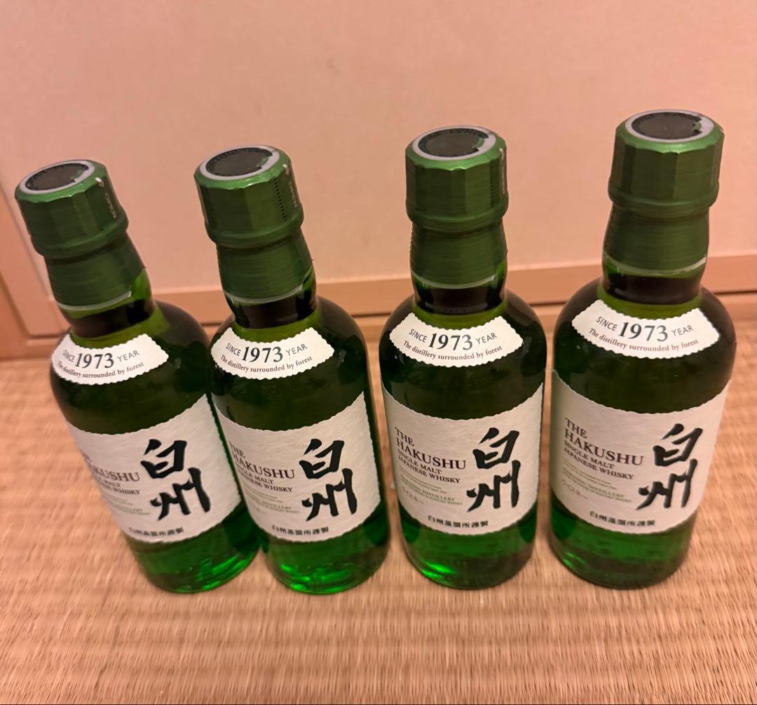白州　シングルモルトウイスキー　ミニボトル　180ml 4本
