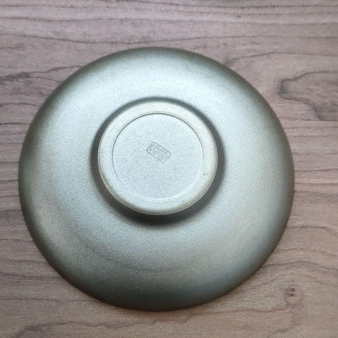 〈純錫製　茶托〉煎茶道具　昇峰作　5客セット