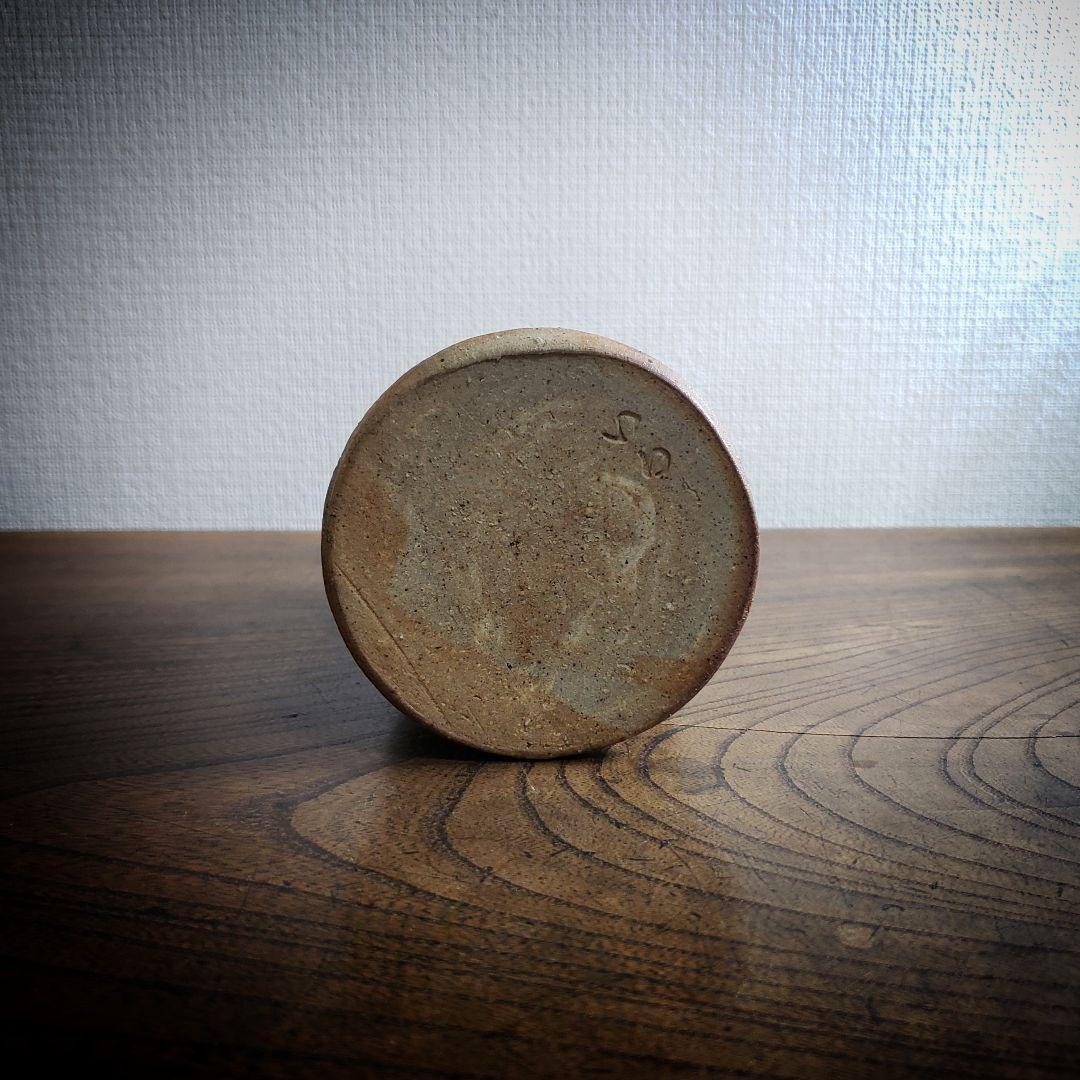 花瓶　花器　徳利　作家物　在銘　ろくろ目　フラワーベース　一輪挿し