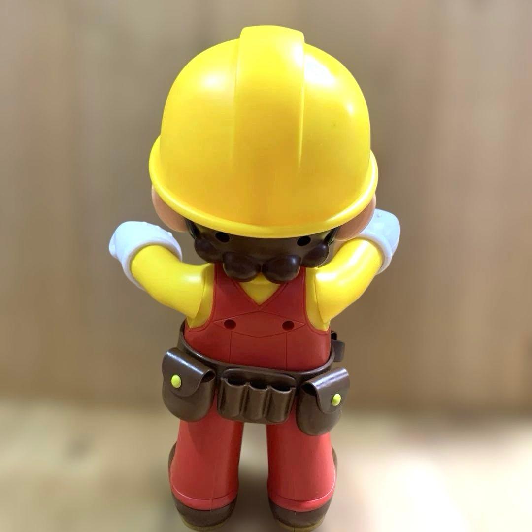 【SUPER MARIO】キャラクター　工事作業服〈手足が動かせます〉中古品　Ⓜ︎