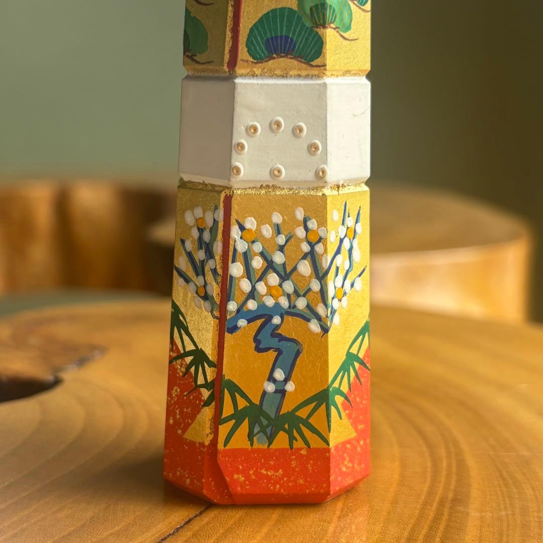 奈良一刀彫　立雛　川口神泉作　南部神泉　お内裏様 お雛様