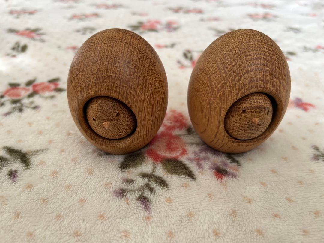 廃絶　旭川木地玩具　卵人形　太田久幸　HISA CRAFT　孵化　ひよこ