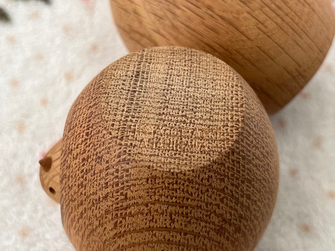 廃絶　旭川木地玩具　卵人形　太田久幸　HISA CRAFT　孵化　ひよこ