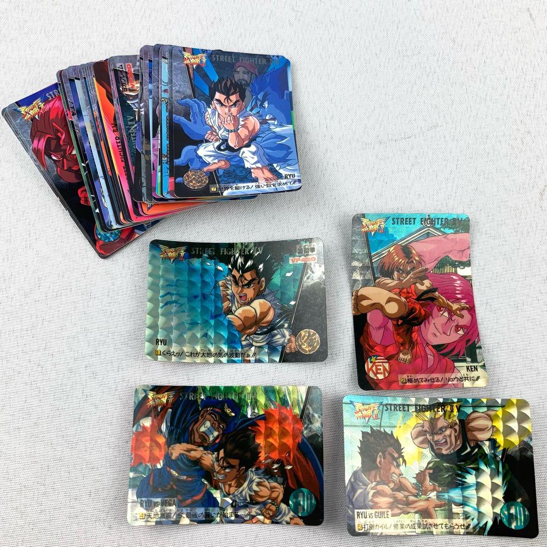 カードダス ストリートファイターⅡV キラ4枚 ノーマルコンプ36枚