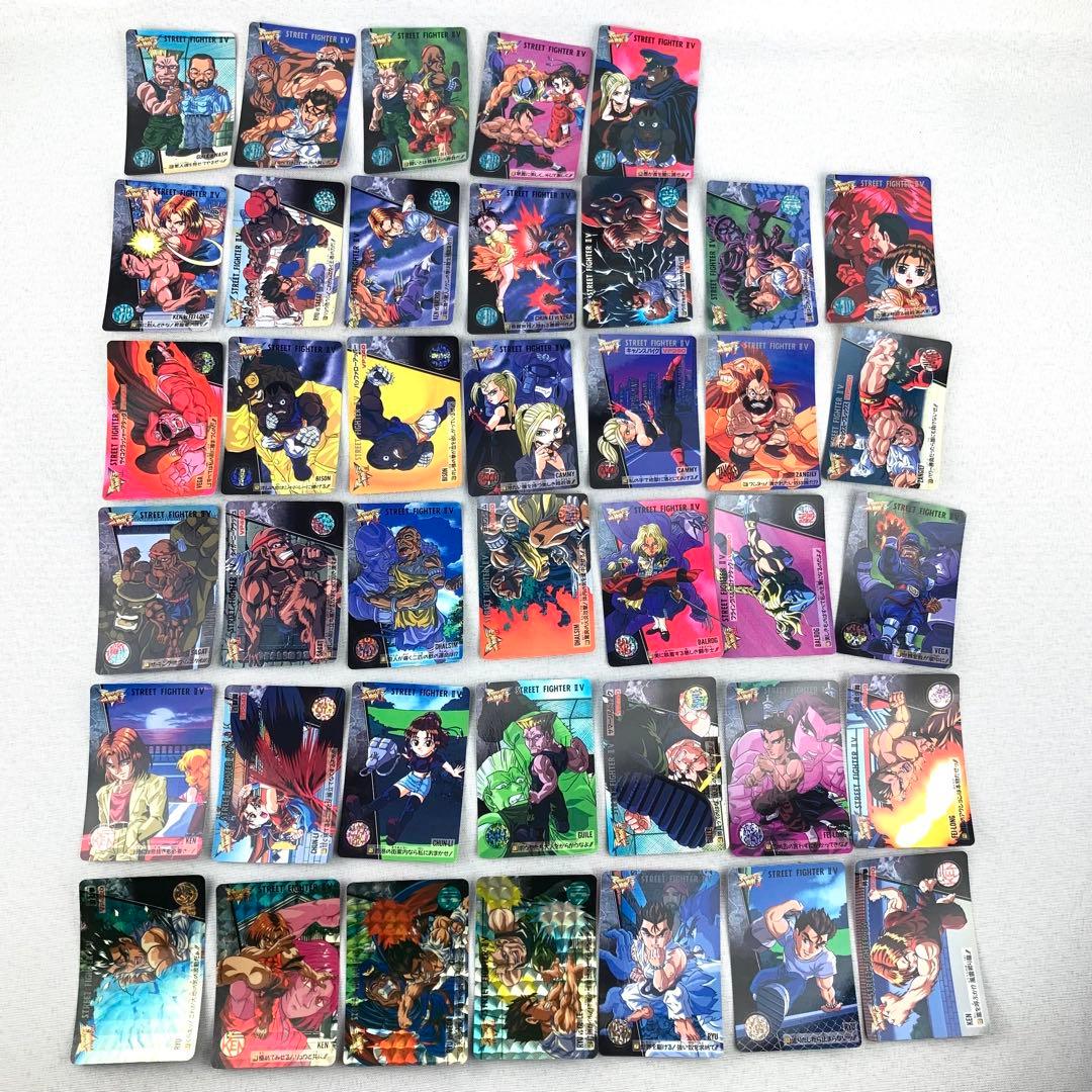 カードダス ストリートファイターⅡV キラ4枚 ノーマルコンプ36枚