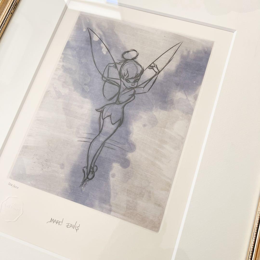 【希少】マーク・デイヴィス ティンカーベル 絵画 アクアチント