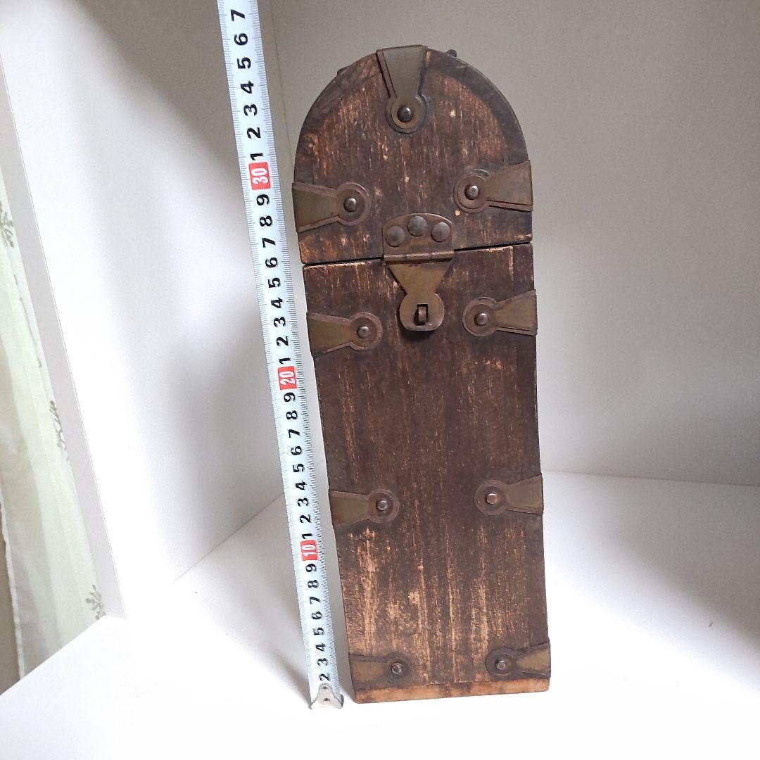 アンティーク 木製 ワイン ボックス 金具付き