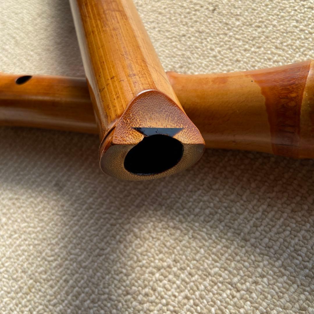 252尺八　ニ尺一寸管　晏弘銘ニ印